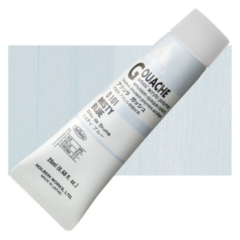 Farba gwasz Acryla Gouache - Holbein - Misty Blue, 20 ml