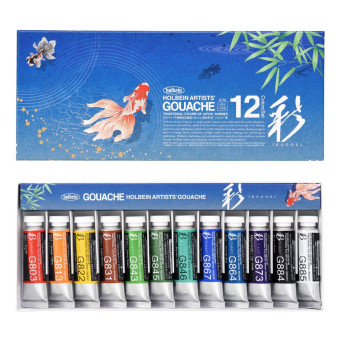 Zestaw gwaszy Artists’ Gouache Irodori - Holbein - Summer, 12 szt.