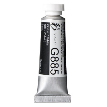 Gwasz Artists’ Gouache Irodori - Holbein - White, 15 ml