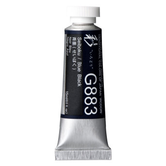 Gwasz Artists’ Gouache Irodori - Holbein - Blue Black, 15 ml