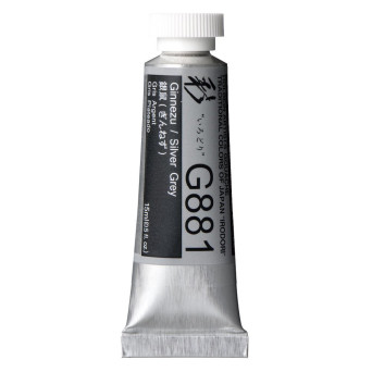 Artists’ Gouache - Holbein - Irodori series, Silver Grey, 15 ml