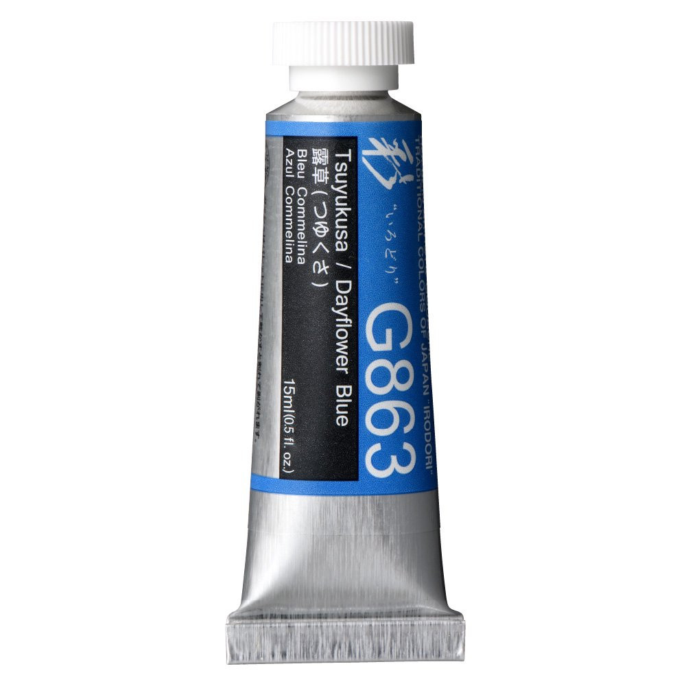 Artists’ Gouache - Holbein - Irodori series, Dayflower Blue, 15 ml