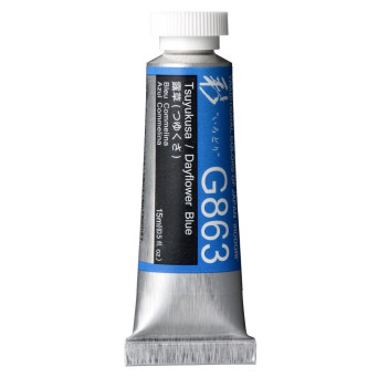 Artists’ Gouache - Holbein - Irodori series, Dayflower Blue, 15 ml