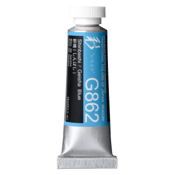 Gwasz Artists’ Gouache Irodori - Holbein - Geisha Blue, 15 ml