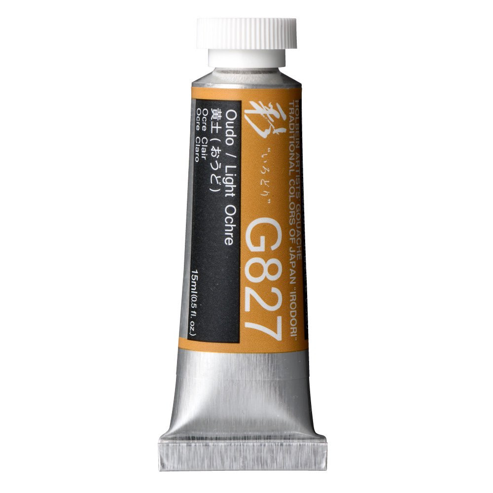 Artists’ Gouache - Holbein - Irodori series, Light Ochre, 15 ml