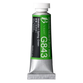 Artists’ Gouache - Holbein - Irodori series, Spring Green, 15 ml