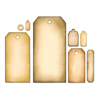 Zestaw wykrojników Framelits - Sizzix - Tag Collection, 8 szt.
