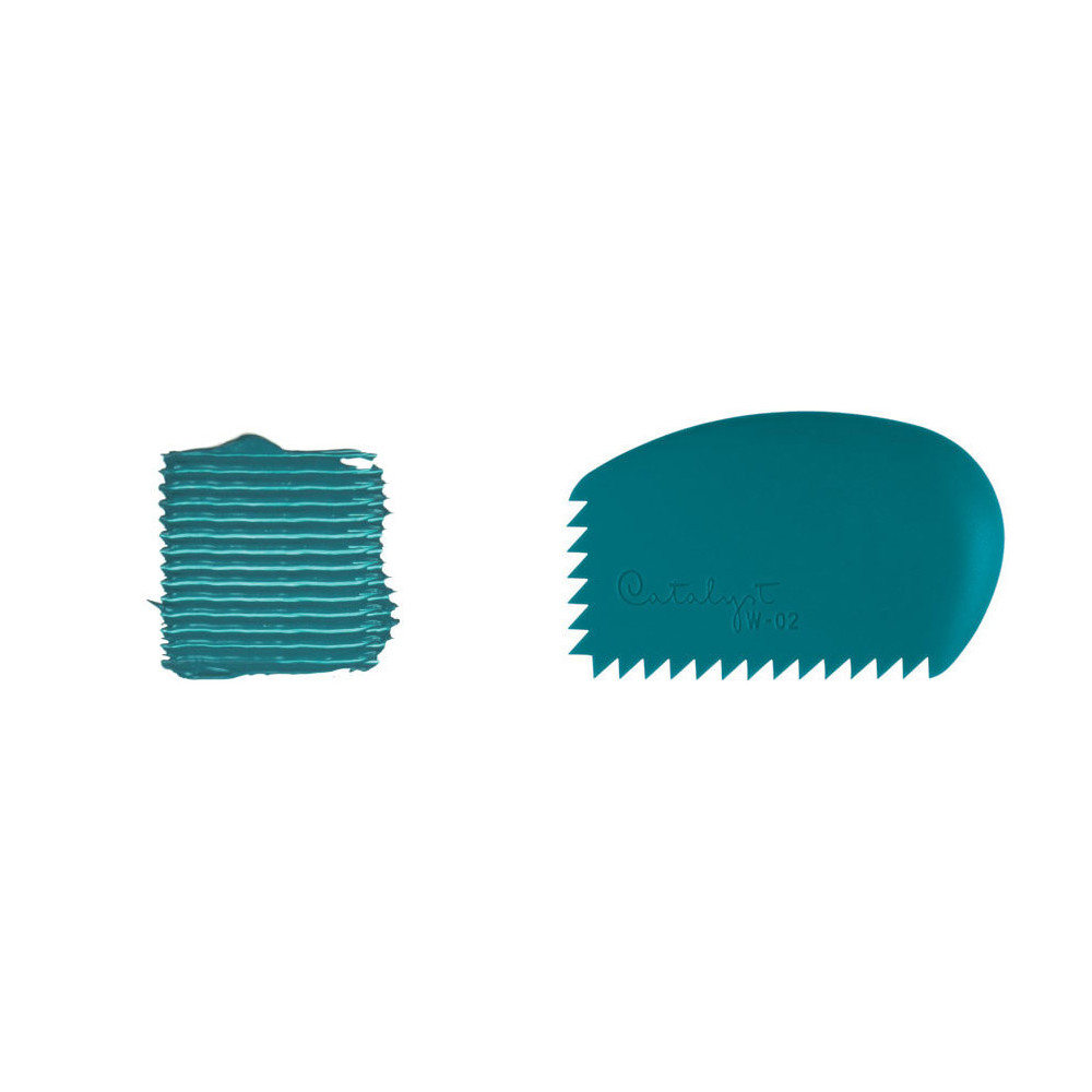 Silicone palette knife Catalyst Wedge - Princeton - turquoise, no. 02