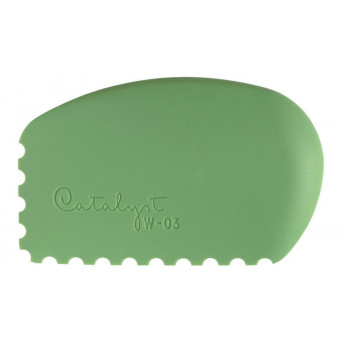 Silicone palette knife Catalyst Wedge - Princeton - green, no. 03