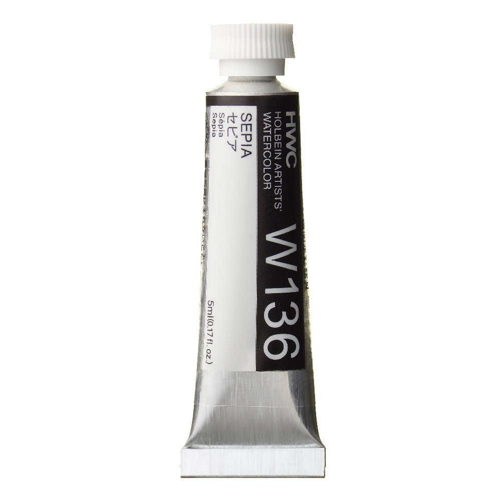 Farba akwarelowa Artists’ Watercolor - Holbein - Sepia, 5 ml