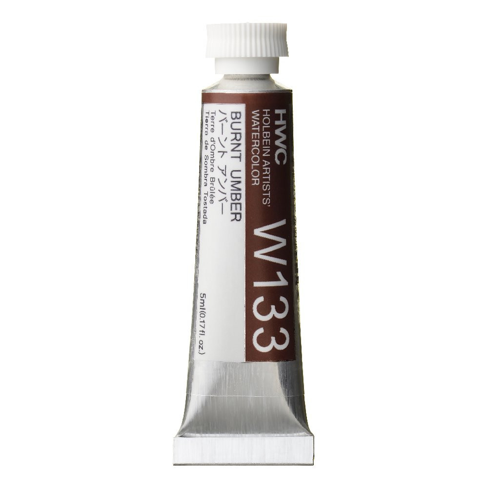 Farba akwarelowa Artists’ Watercolor - Holbein - Burnt Umber, 5 ml