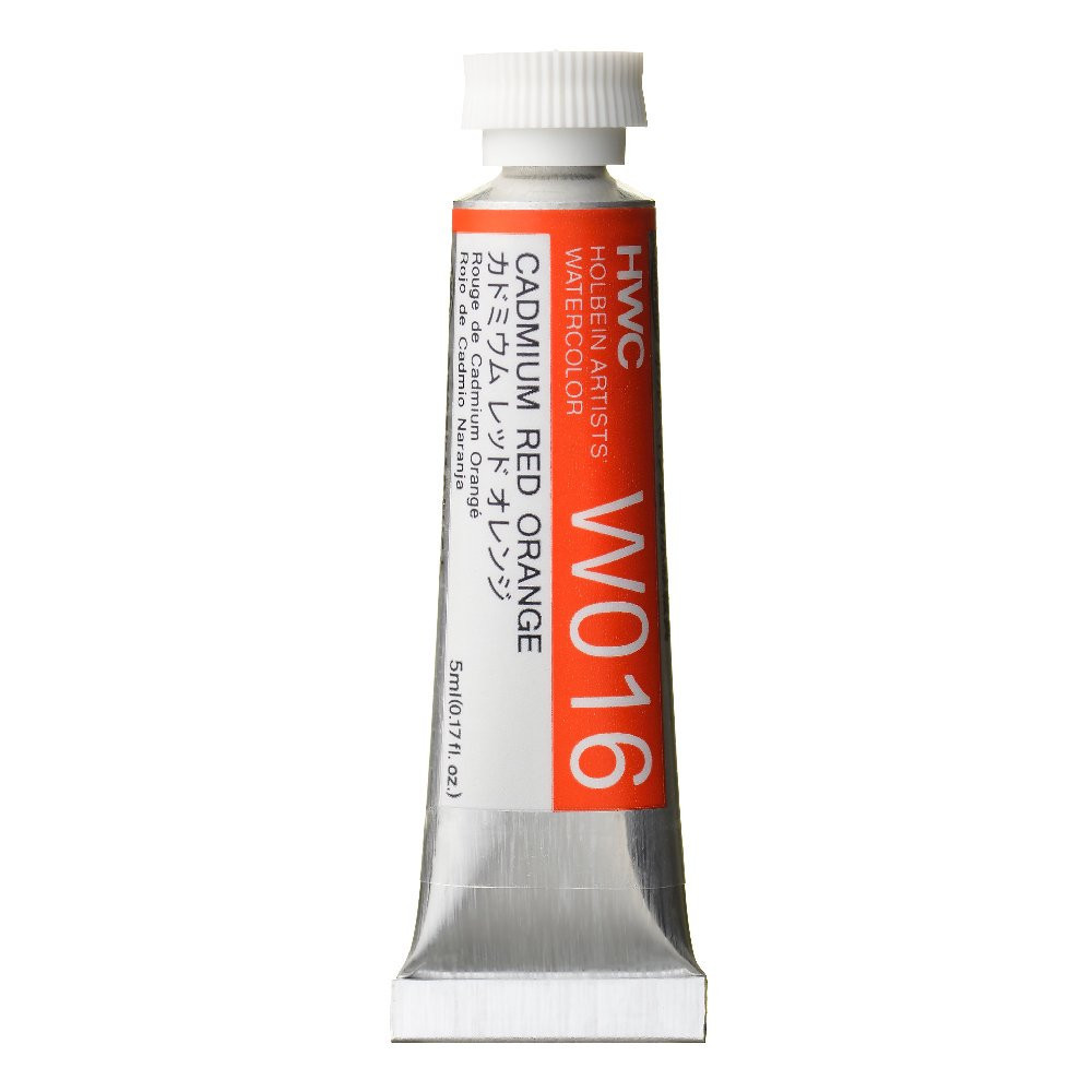 Farba akwarelowa Artists’ Watercolor - Holbein - Cadmium Red Orange, 5 ml