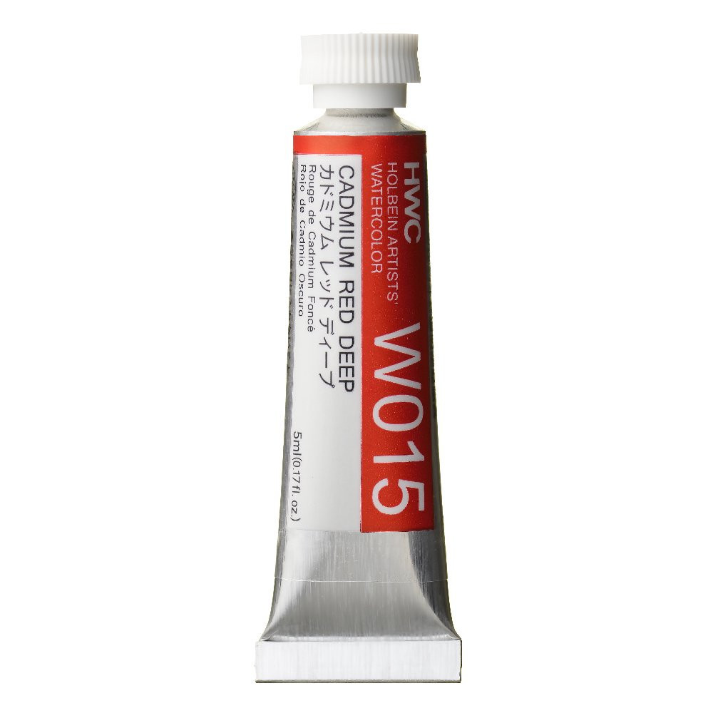 Artists' Watercolor paint - Holbein - Cadmium Red Deep, 5 ml