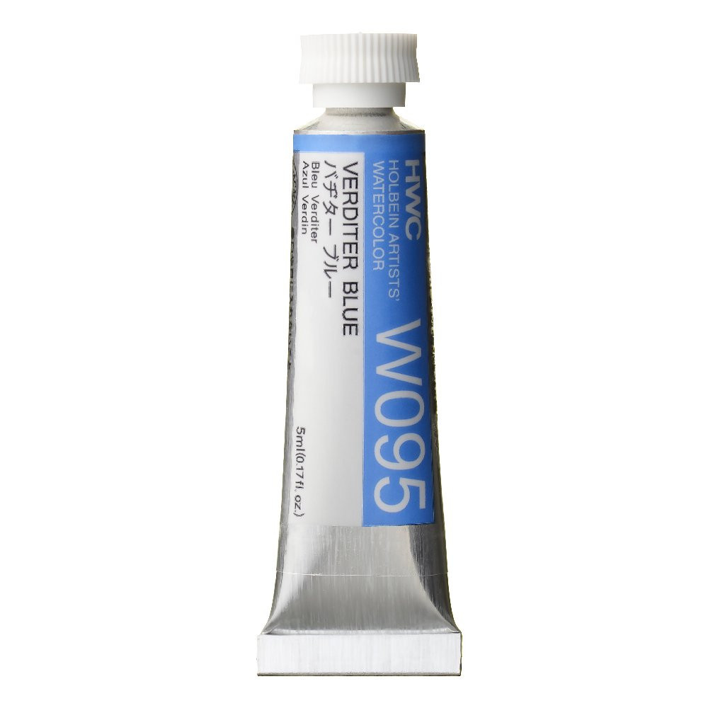 Artists' Watercolor paint - Holbein - Verditer Blue, 5 ml