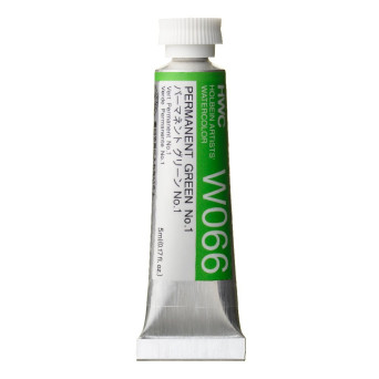 Farba akwarelowa Artists’ Watercolor - Holbein - Permanent Green 1, 5 ml
