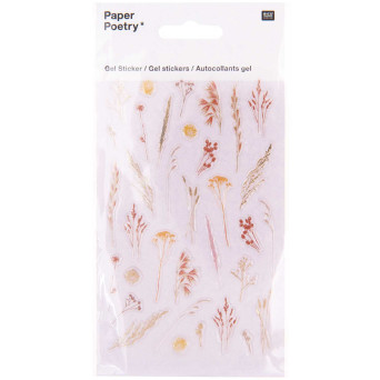 Naklejki żelowe Transformation - Paper Poetry - Grasses, 34 szt.
