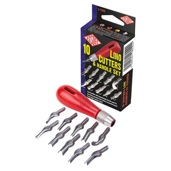 Lino Cutter & Handle Kit - Essdee - 11 pcs