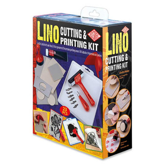 Zestaw do linorytu Lino Cutting & Printing Kit - Essdee - 23 szt.