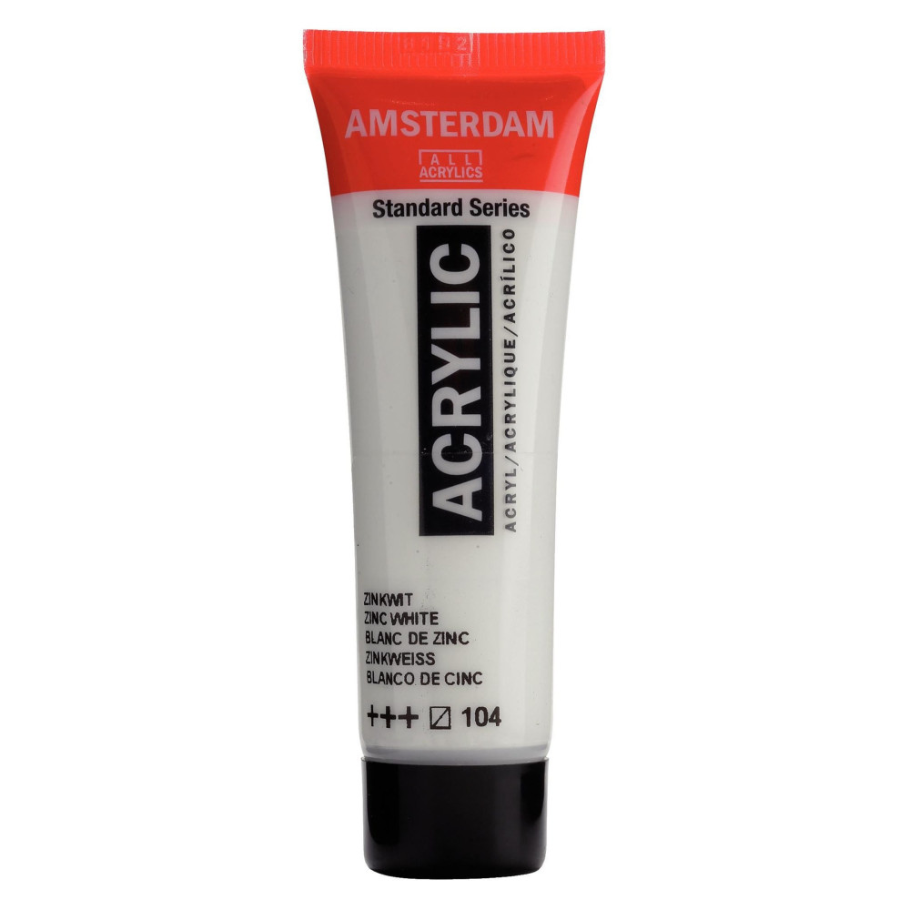 Farba akrylowa - Amsterdam - Zinc White, 20 ml