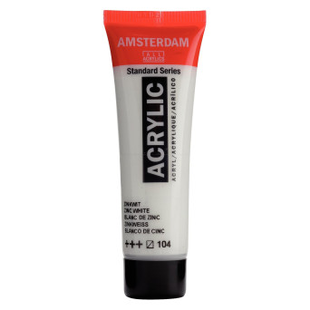 Acrylic paint in tube - Amsterdam - Zinc White, 20 ml
