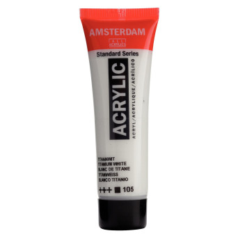 Farba akrylowa - Amsterdam - Titanium White, 20 ml