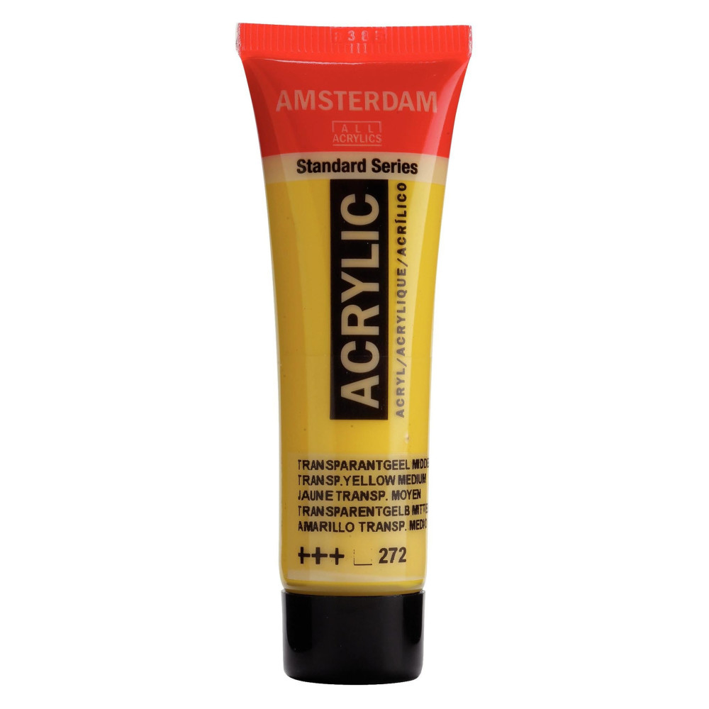 Farba akrylowa - Amsterdam - Transparent Yellow Medium, 20 ml