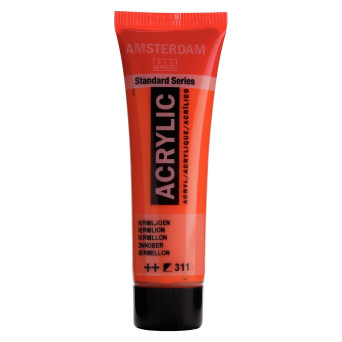 Acrylic paint in tube - Amsterdam - Vermilion, 20 ml