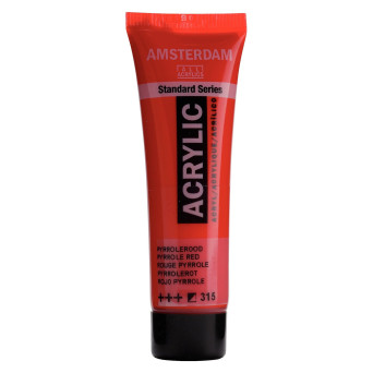 Farba akrylowa - Amsterdam - Pyrrole Red, 20 ml