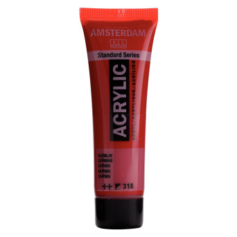 Acrylic paint in tube - Amsterdam - Carmine, 20 ml