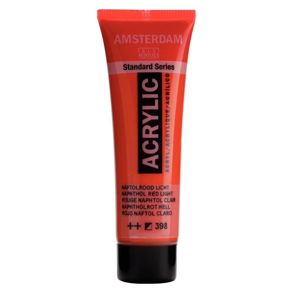 Acrylic paint in tube - Amsterdam - Naphthol Red Light, 20 ml