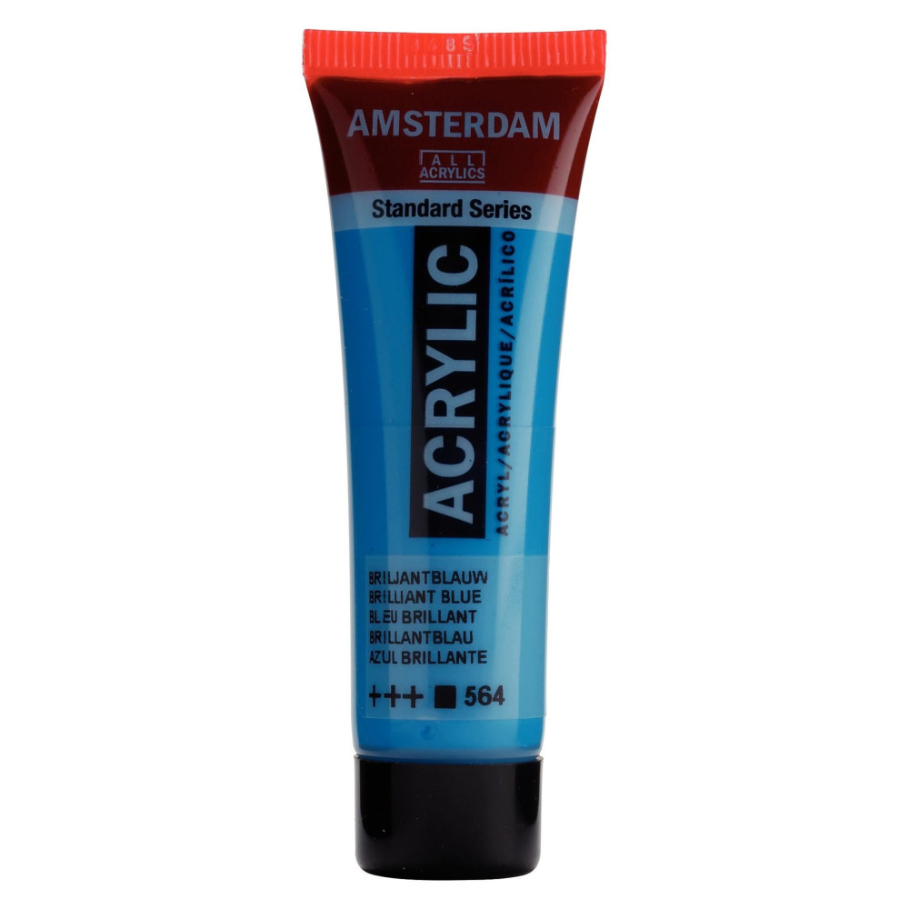 Acrylic paint in tube - Amsterdam - Brilliant Blue, 20 ml