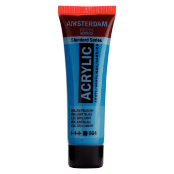 Acrylic paint in tube - Amsterdam - Brilliant Blue, 20 ml