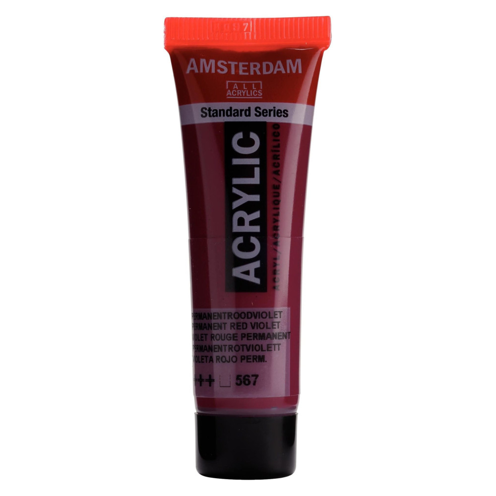 Farba akrylowa - Amsterdam - Permanent Red Violet, 20 ml