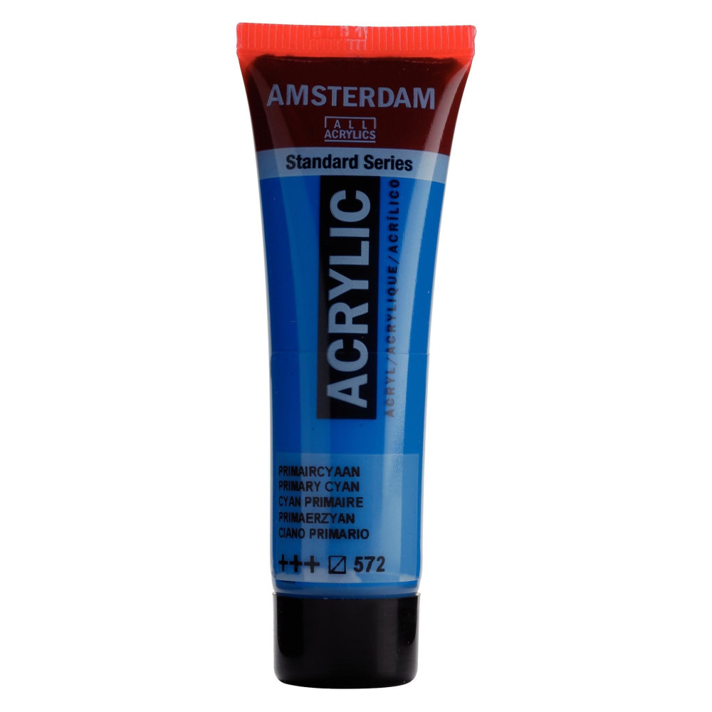 Farba akrylowa - Amsterdam - Primary Cyan, 20 ml
