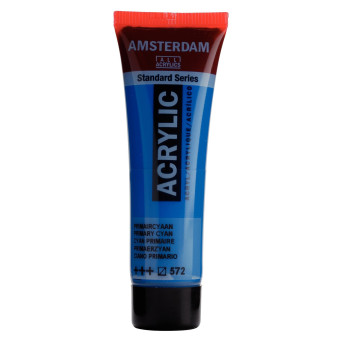 Acrylic paint in tube - Amsterdam - Primary Cyan, 20 ml