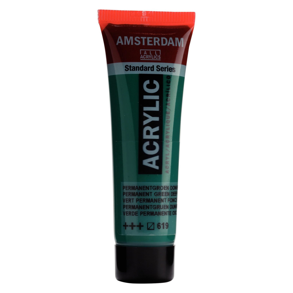Acrylic paint in tube - Amsterdam - Permanent Green Deep, 20 ml