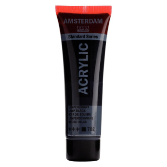 Farba akrylowa - Amsterdam - Lamp Black, 20 ml