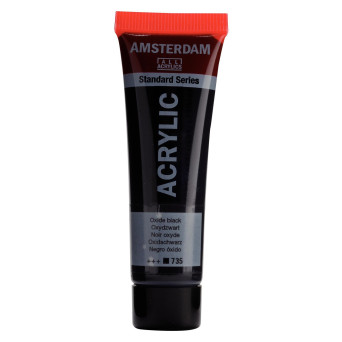 Acrylic paint in tube - Amsterdam - Oxide Black, 20 ml