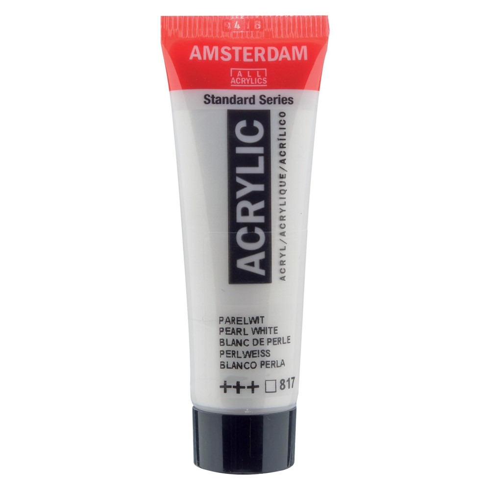 Farba akrylowa - Amsterdam - Pearl White, 20 ml