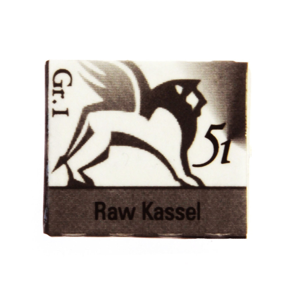 Watercolors in half pans - Renesans - 51, raw kassel, 1,5 ml