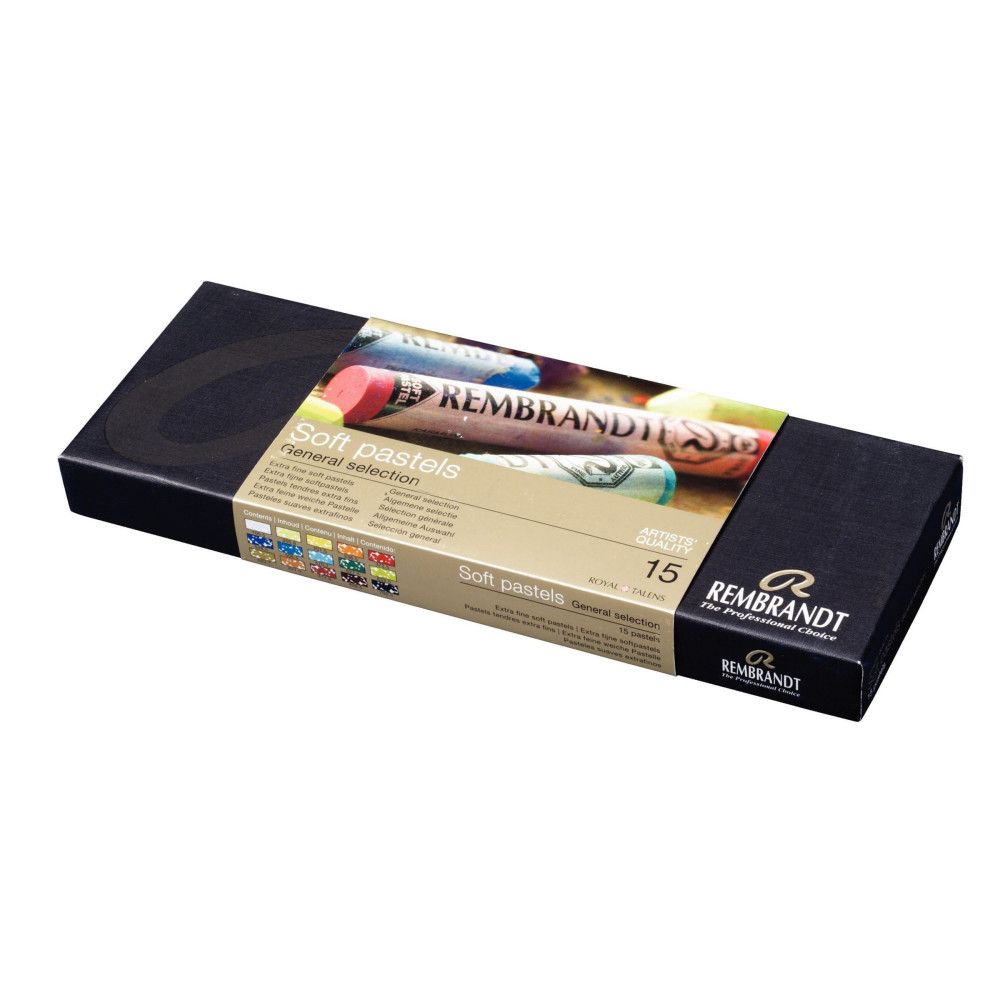 Set of General Selection Soft pastels - Rembrandt - 15 pcs.