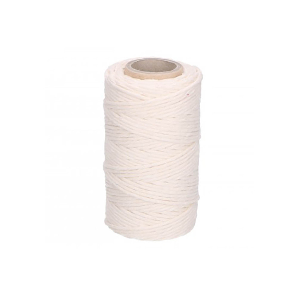 Cotton cord - light beige, 2 mm x 130 m