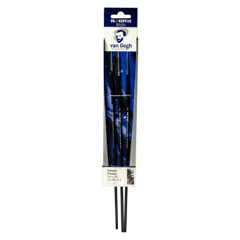 Set of round synthetic brushes - Van Gogh - 3 pcs.