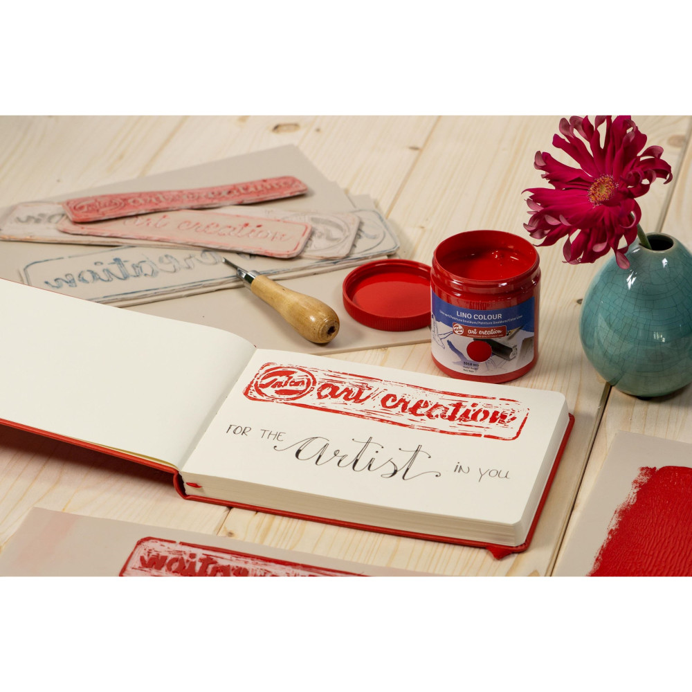 Lino Colour paint - Talens Art Creations - Brown, 250 ml