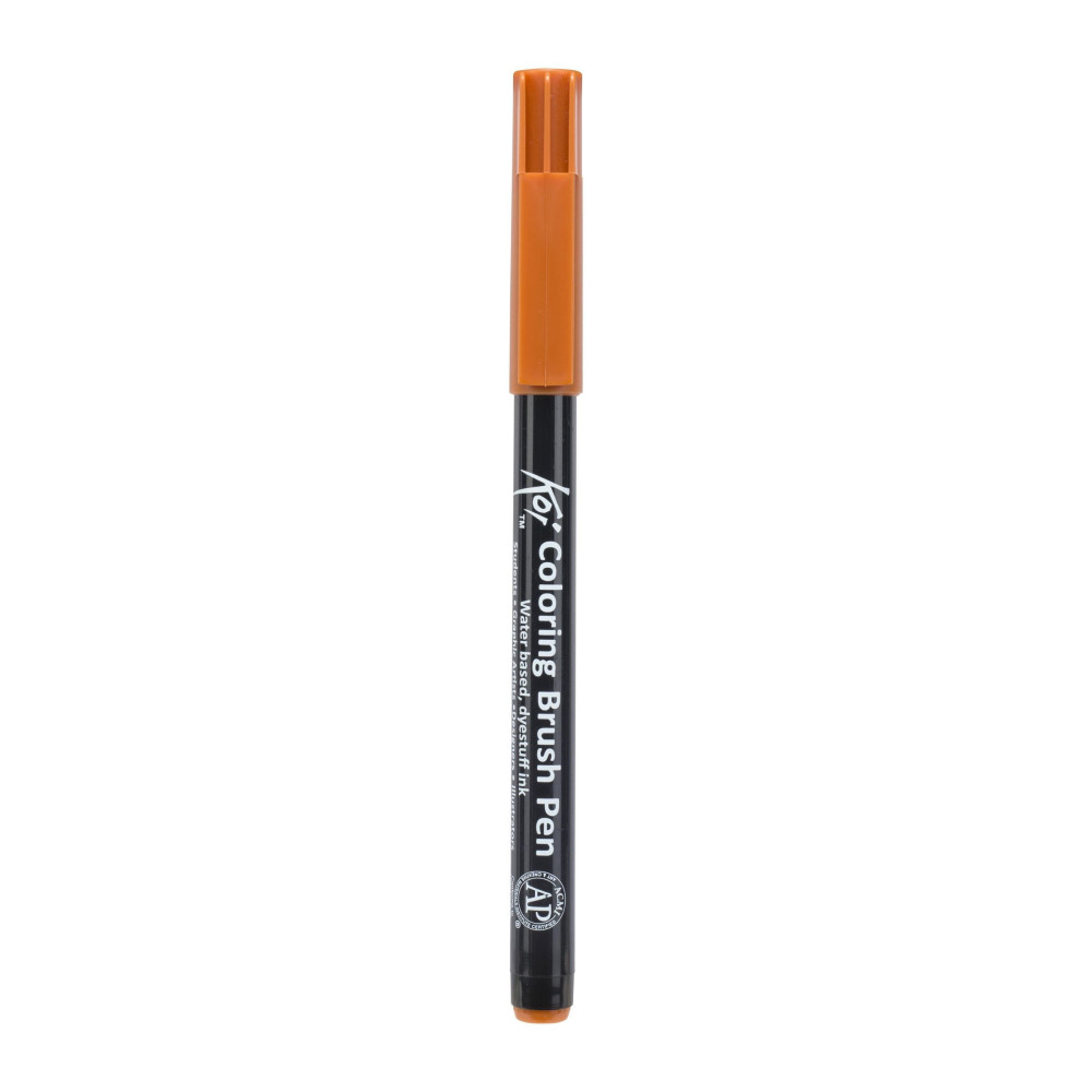 Brush Pen Koi Coloring - Sakura - Raw Sienna