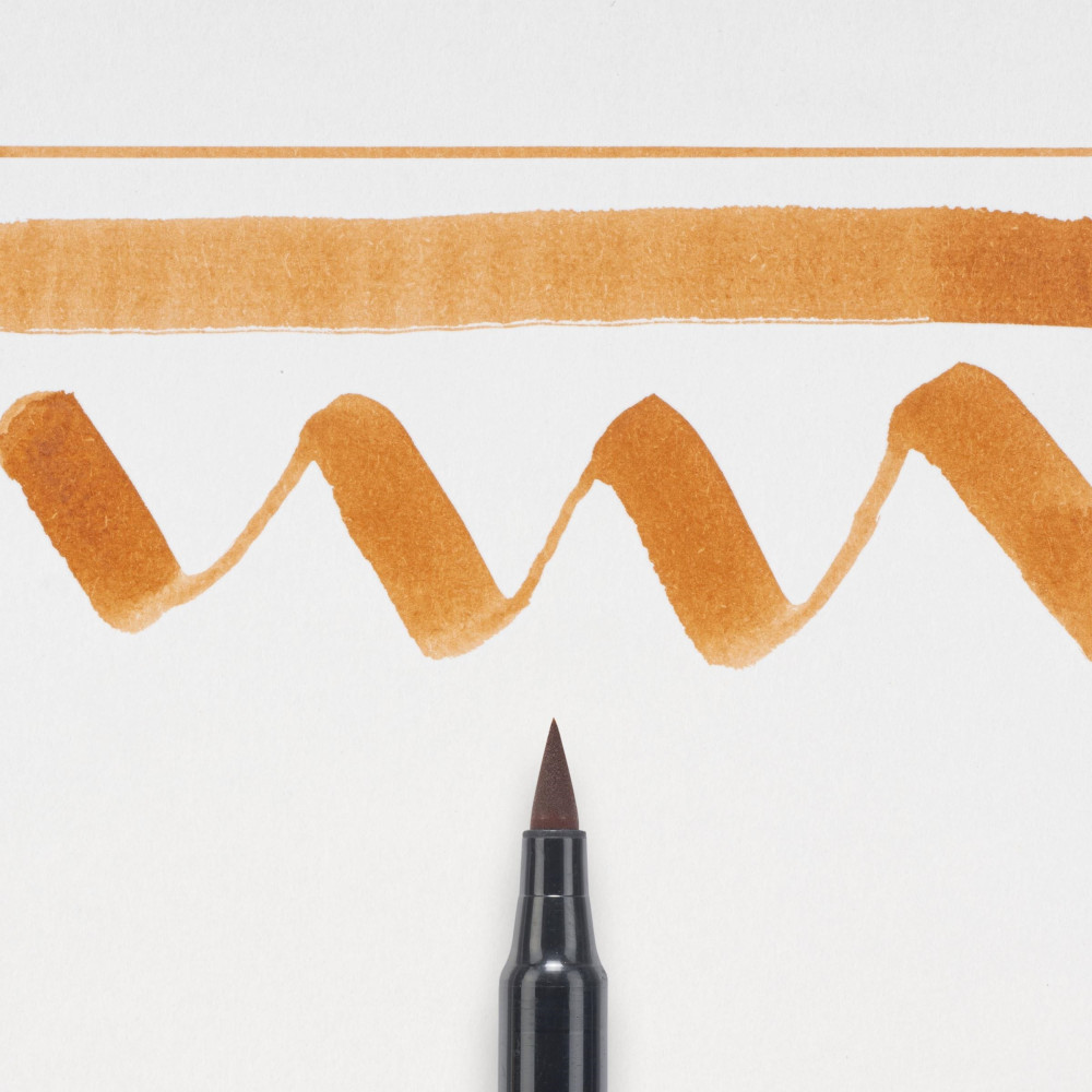 Brush Pen Koi Coloring - Sakura - Raw Sienna