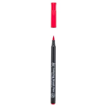 Brush Pen Koi Coloring - Sakura - Vermilion