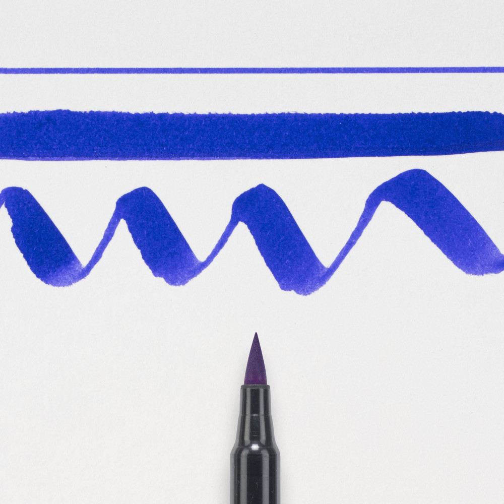 Brush Pen Koi Coloring - Sakura - Purple