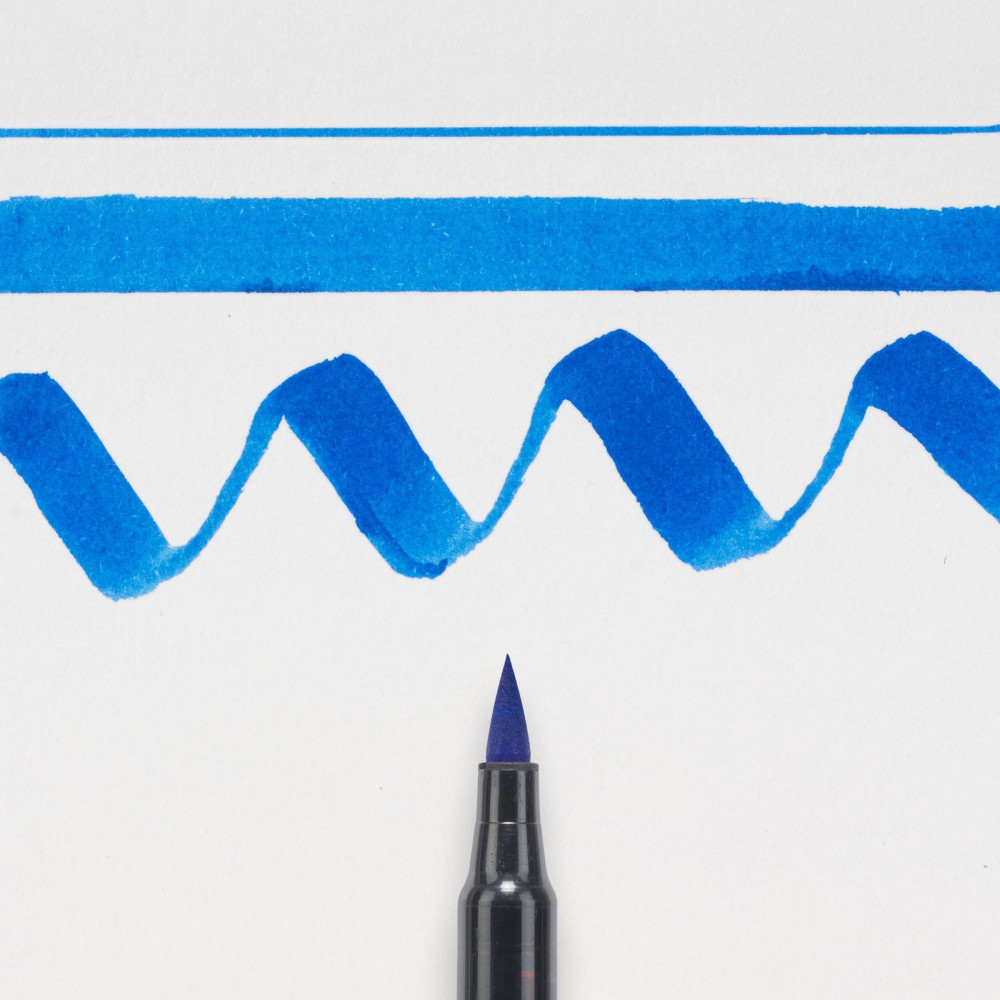 Brush Pen Koi Coloring - Sakura - Cerulean Blue