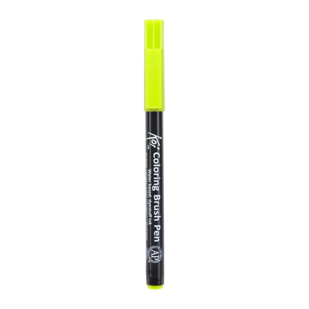 Brush Pen Koi Coloring - Sakura - Yellow Green